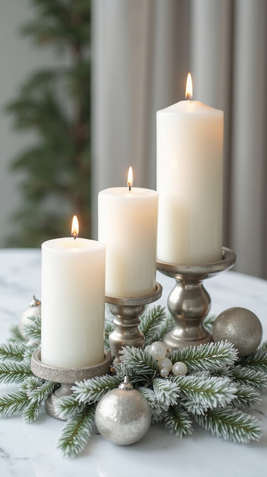 refined winter wonderland decor scheme