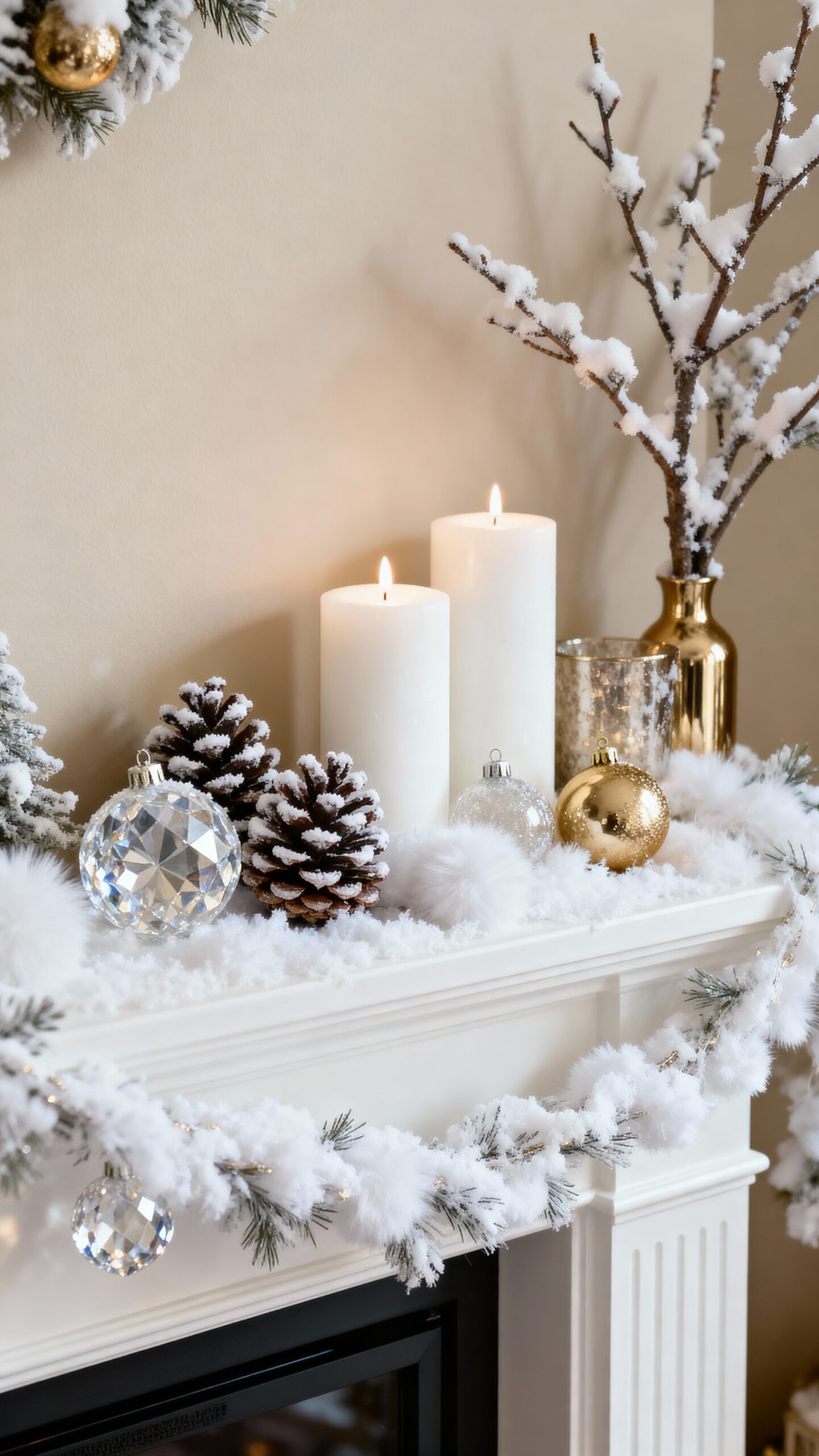 refined wintry monochromatic elegant simplicity