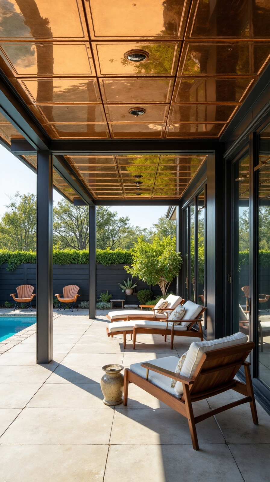 reflective outdoor cooling ceiling tiles