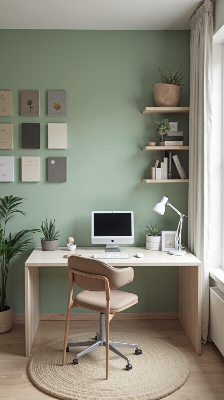 refreshing home office paint ideas