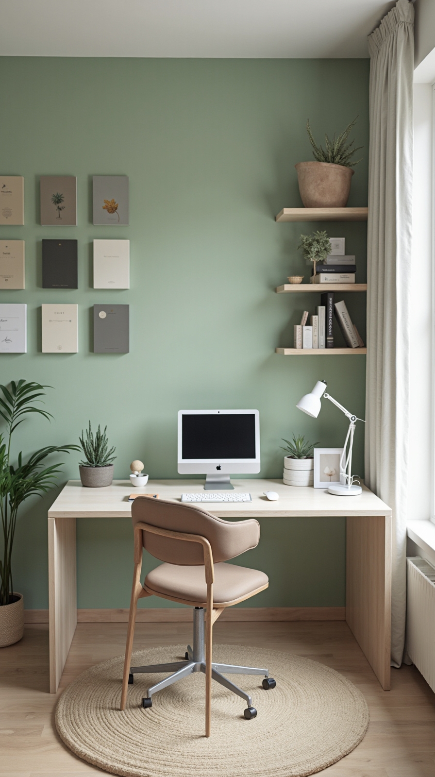 refreshing home office paint ideas