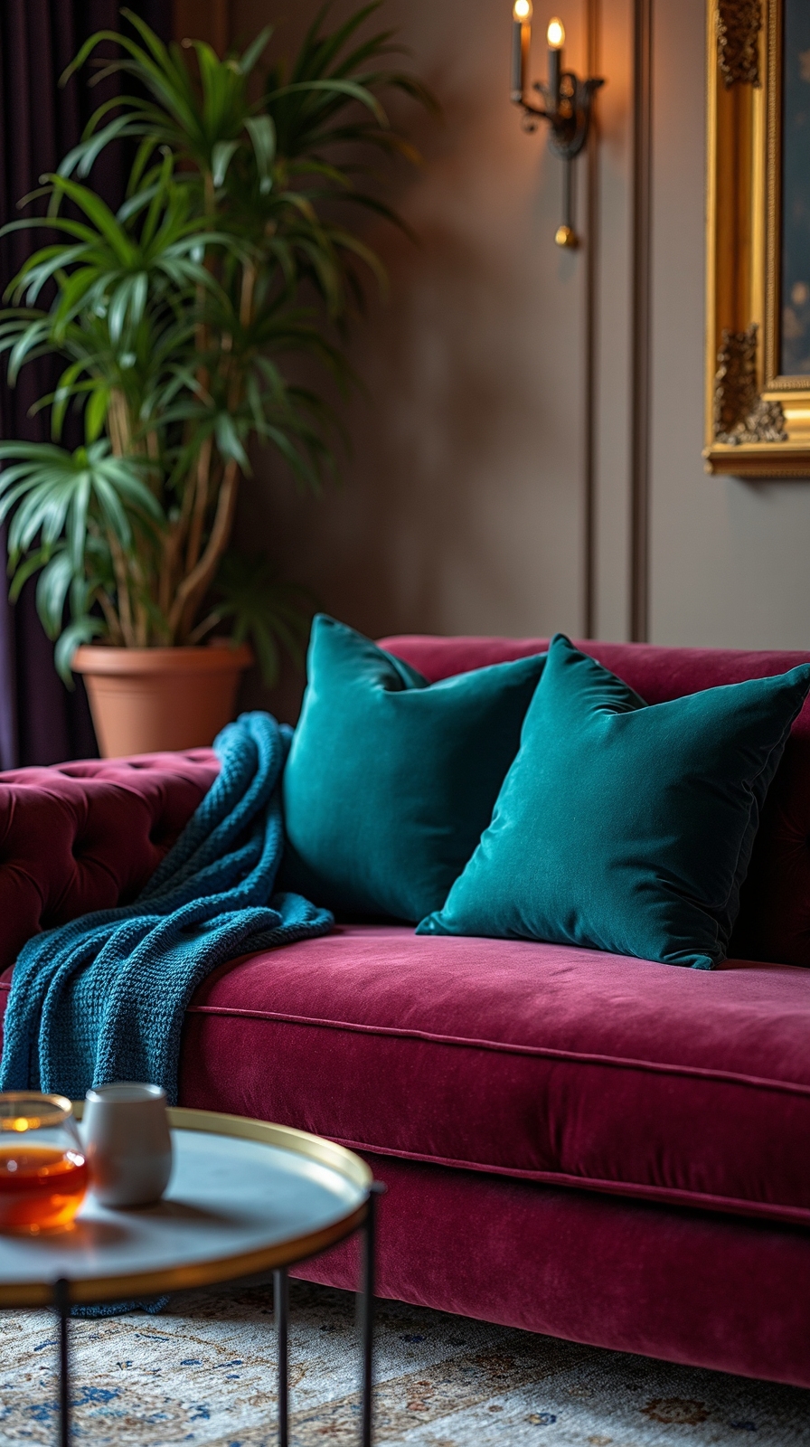regal luxurious jewel toned home accessories