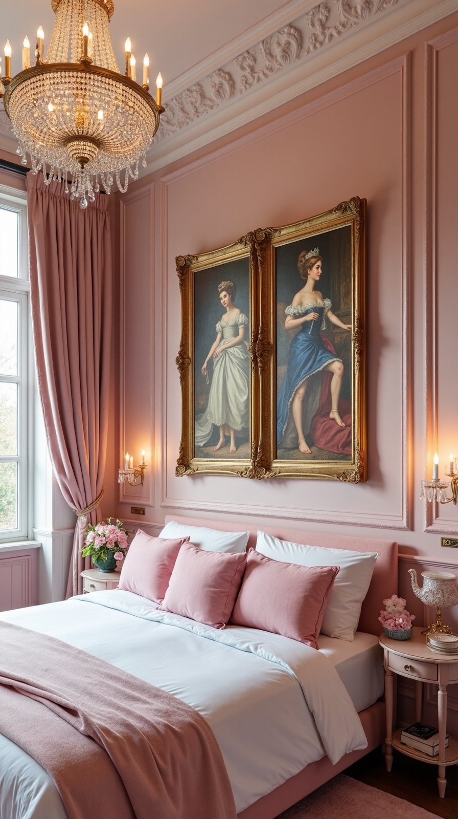 regal whimsical bedroom decor