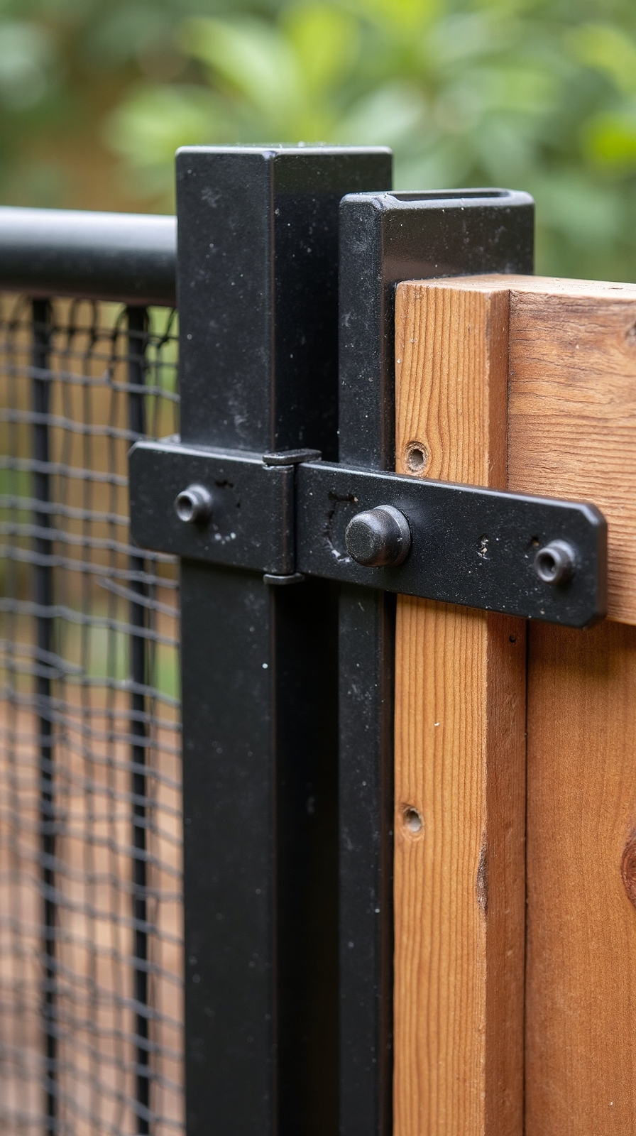 reinforced mesh security patio gate