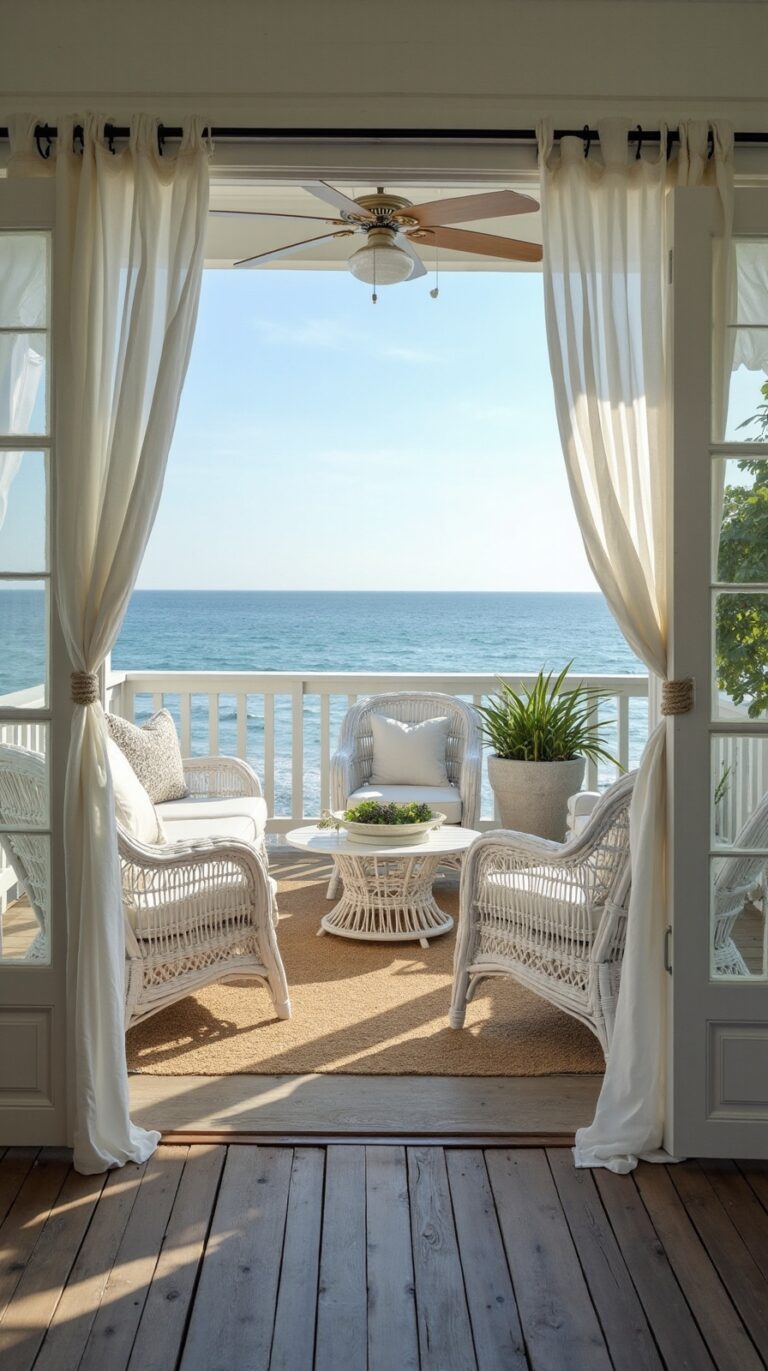 relaxed breezy coastal patio ideas
