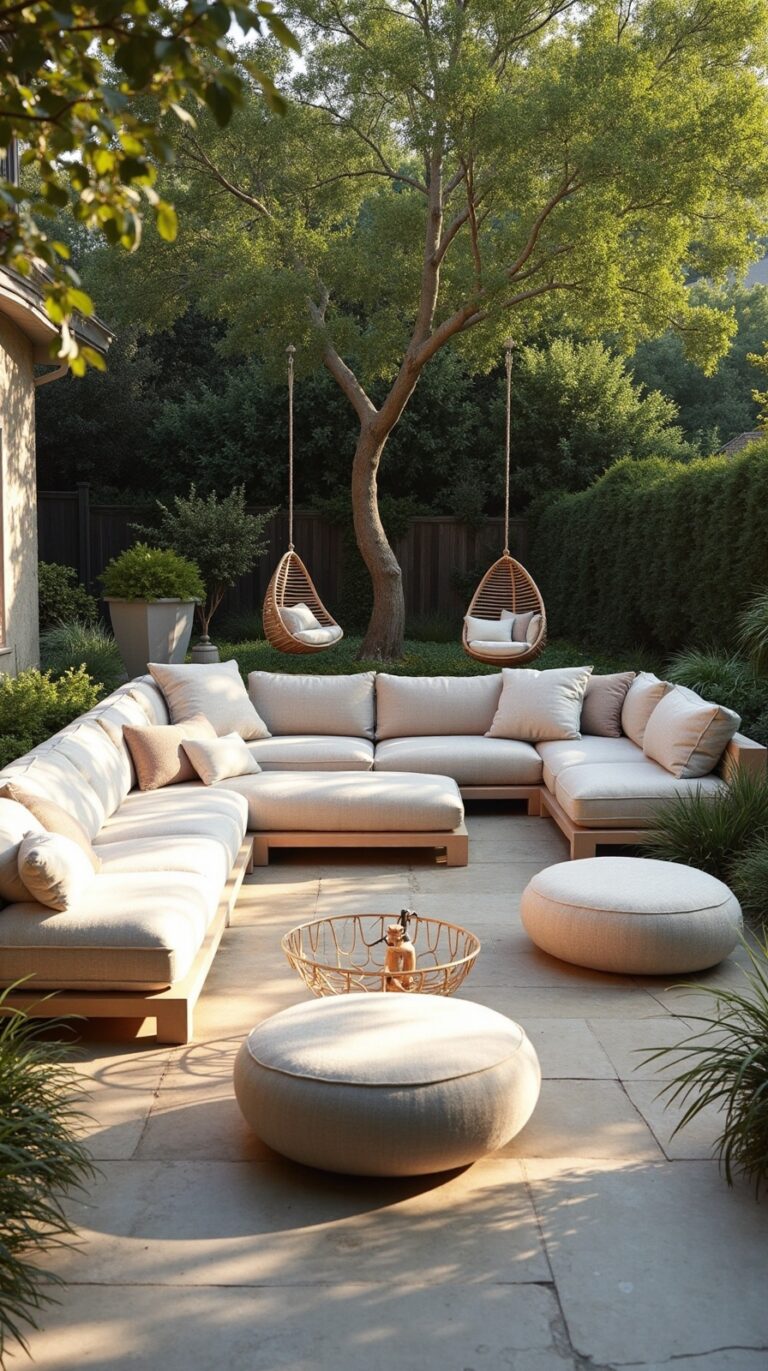 relaxed outdoor seating arrangements