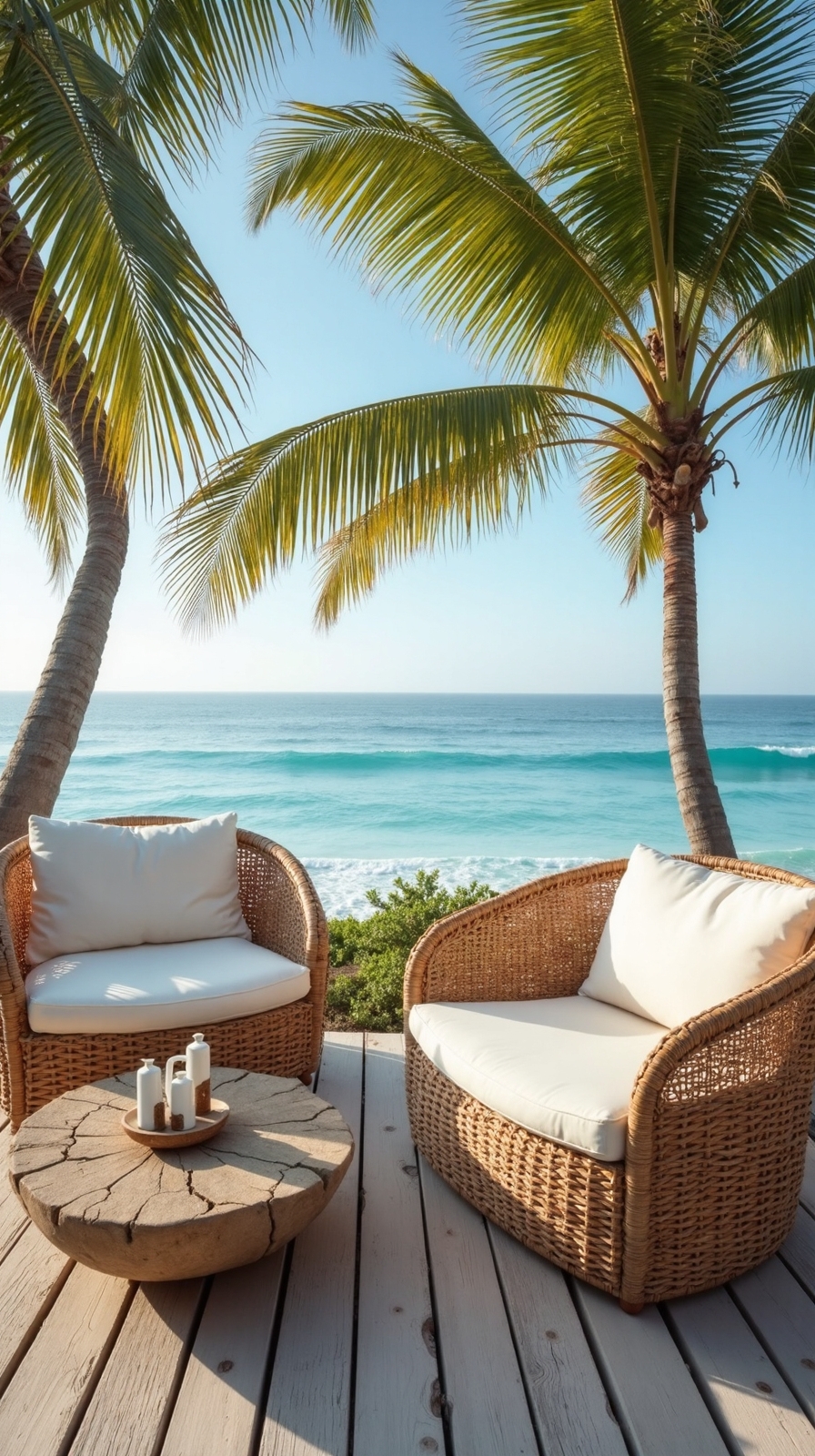 relaxing coastal patio lounge chairs