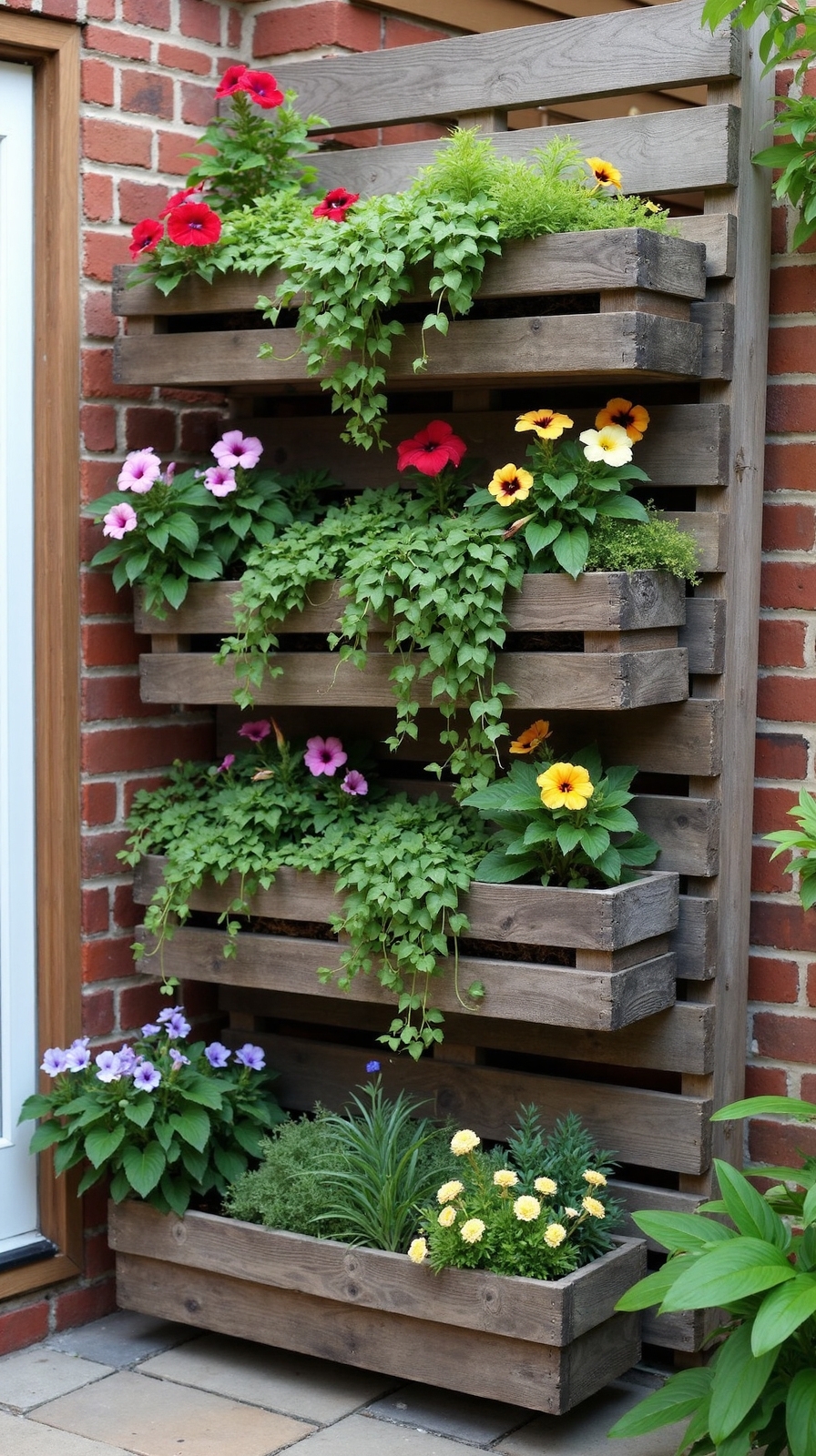 repurposed pallet vertical gardening solution