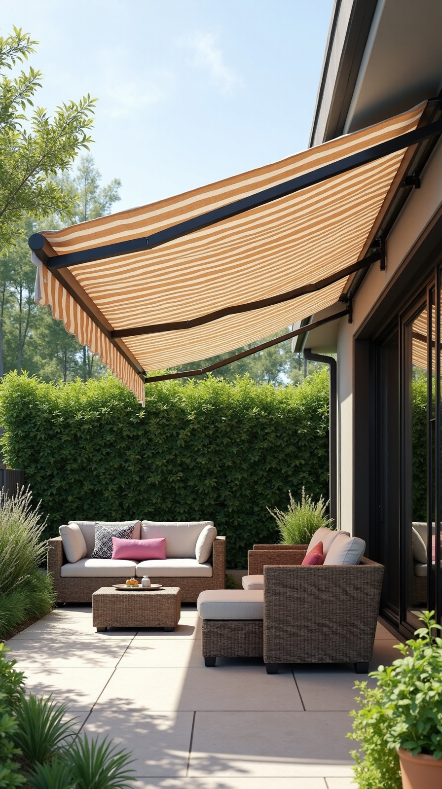 retractable customizable weather resistant outdoor living