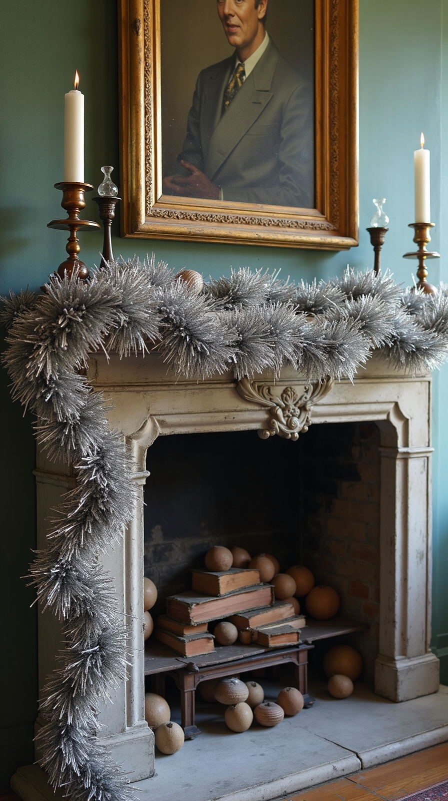 retro metallic glamorous winter wonderland