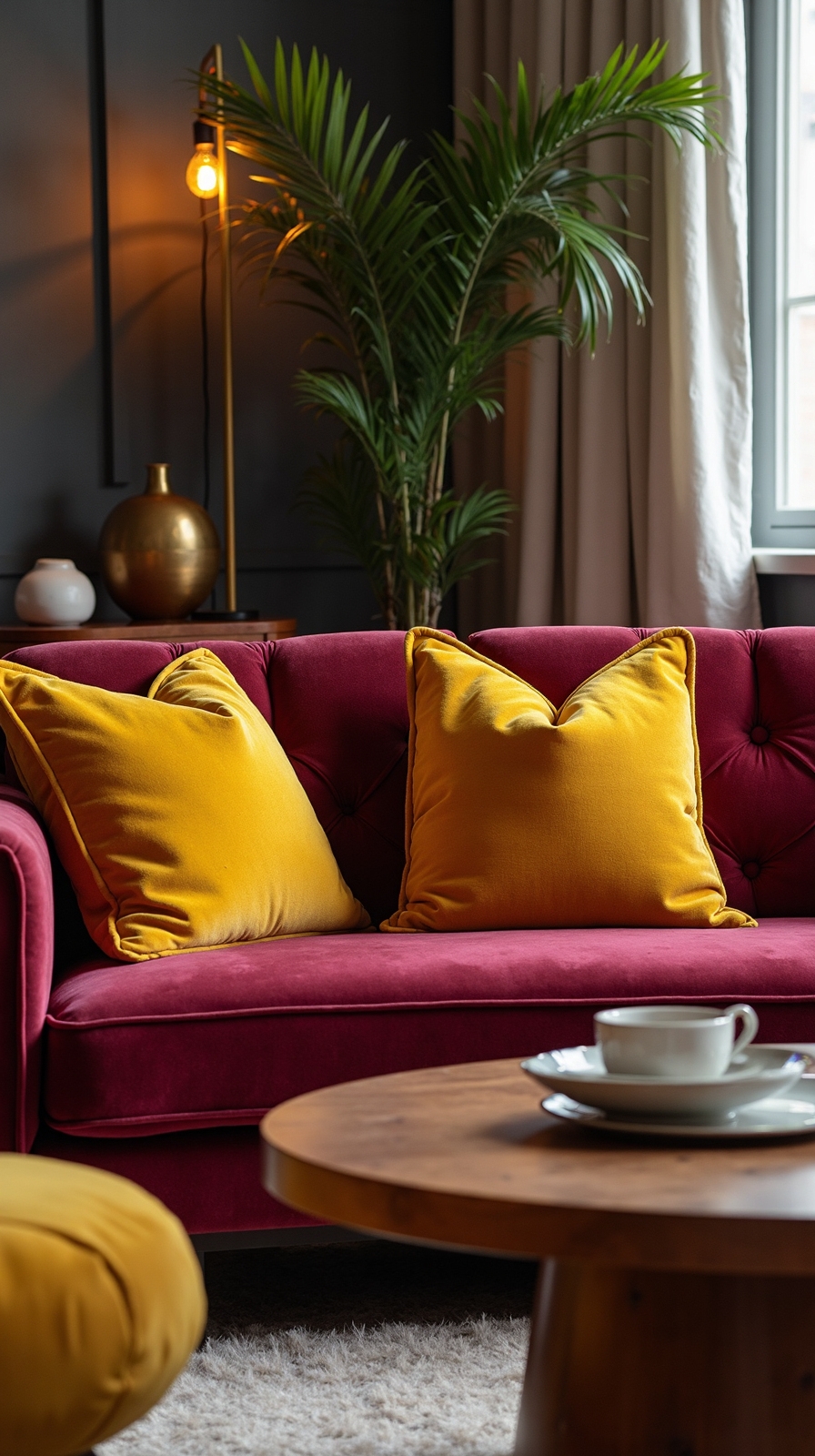 retro mid century modern cozy comfort