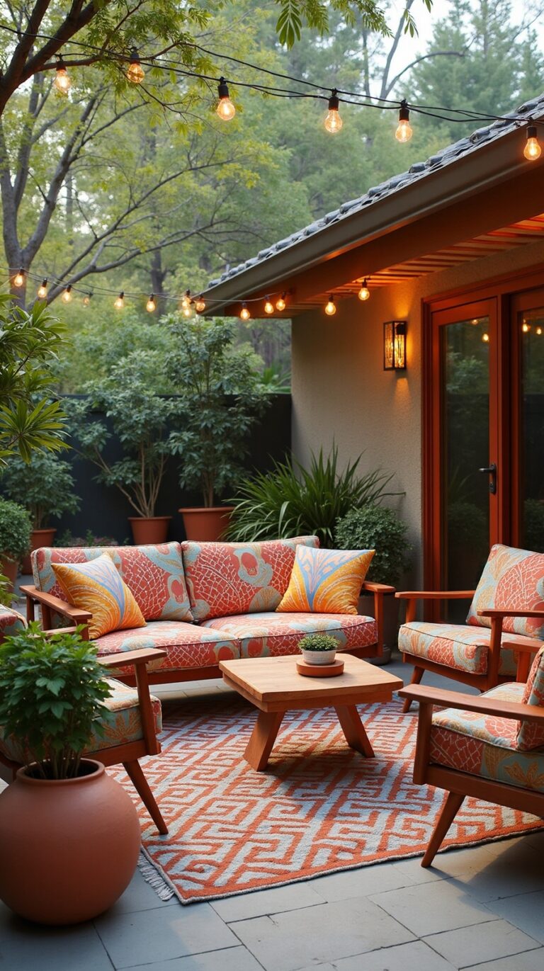 retro vintage patio outdoor charm