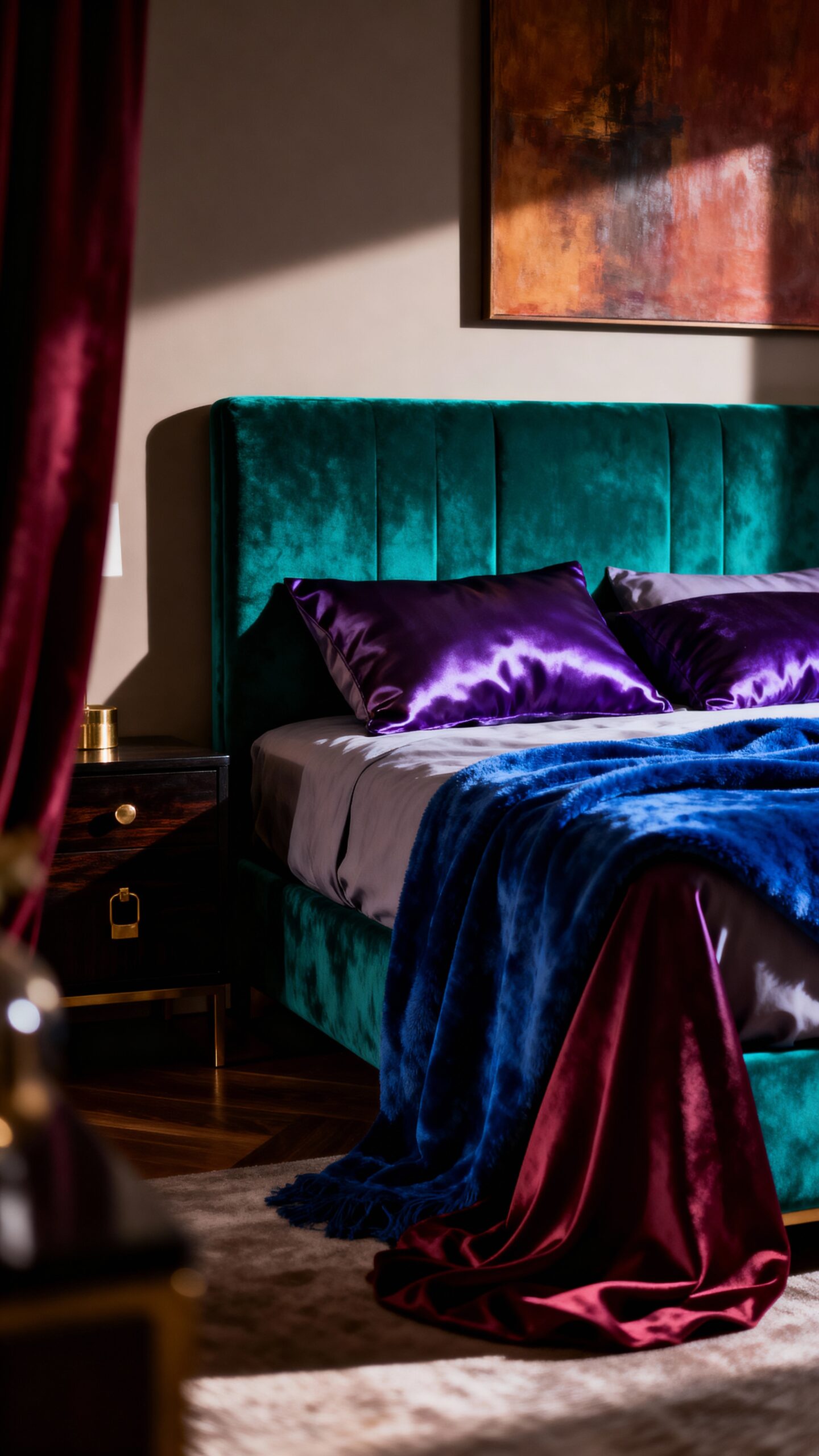 rich jewel toned bohemian sanctuary