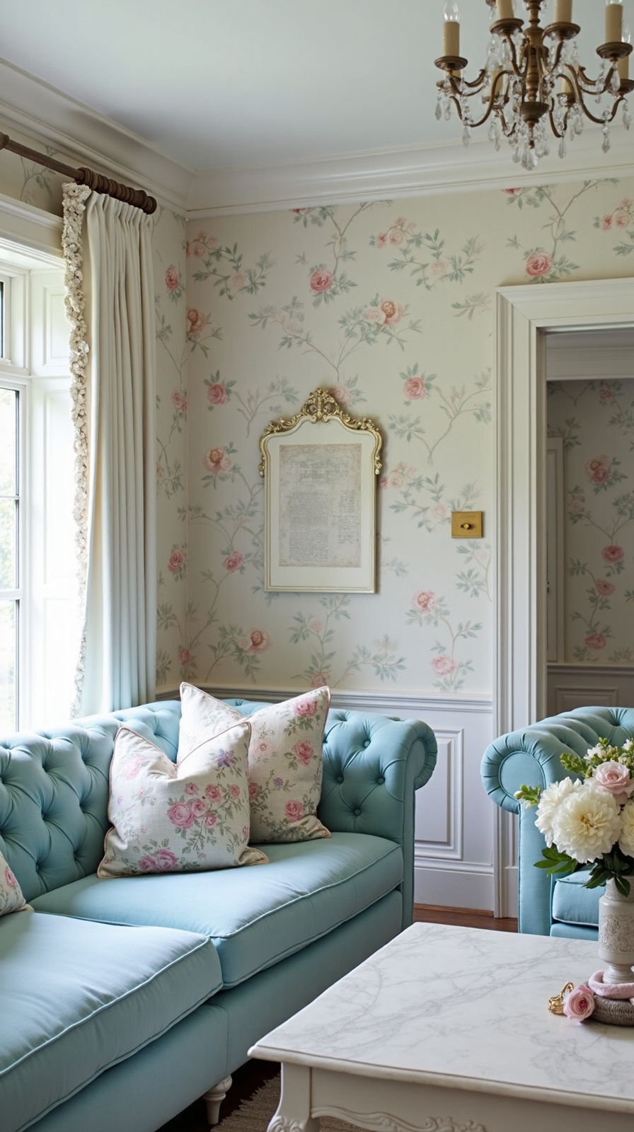 romantic pastoral french floral retreat