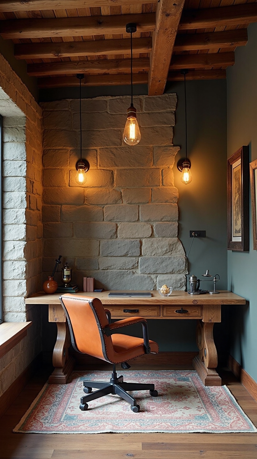 rustic charm architectural appeal illuminated beams