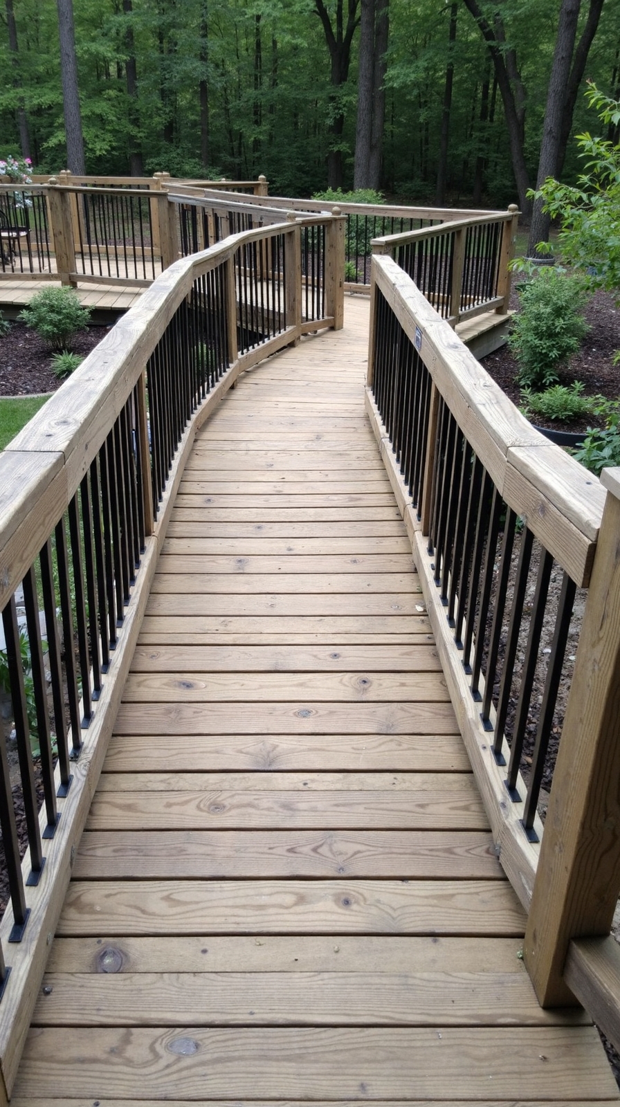 rustic charming wooden boardwalk designs