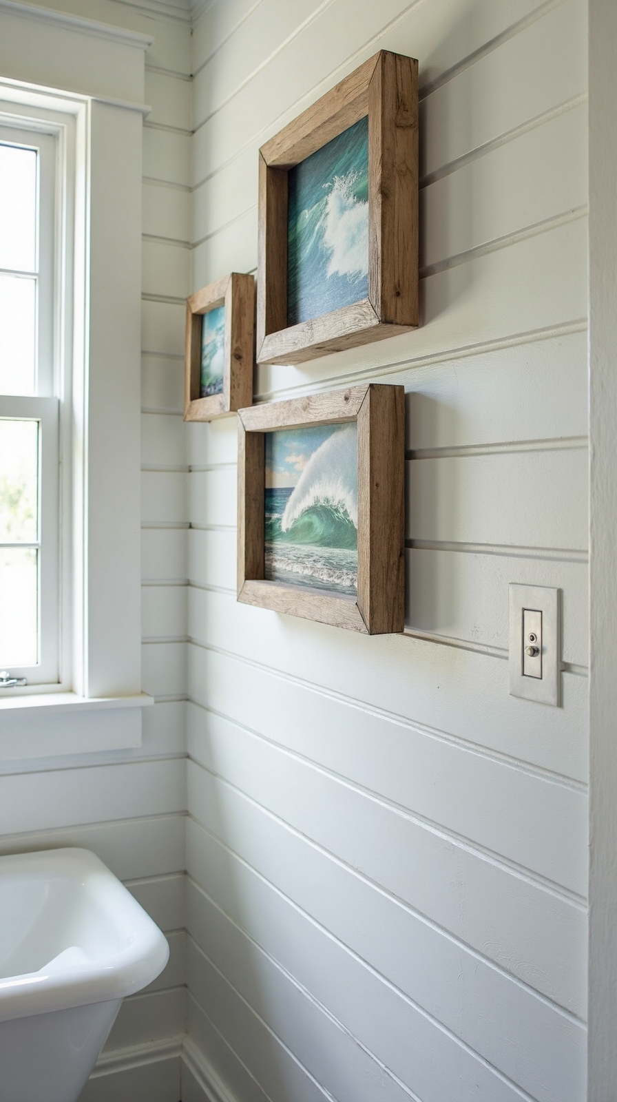 rustic coastal bathroom decor