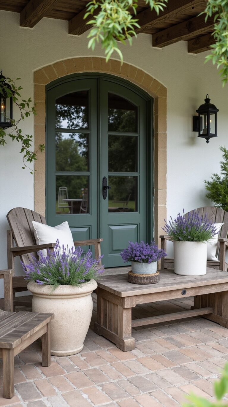 rustic farmhouse patio elegance