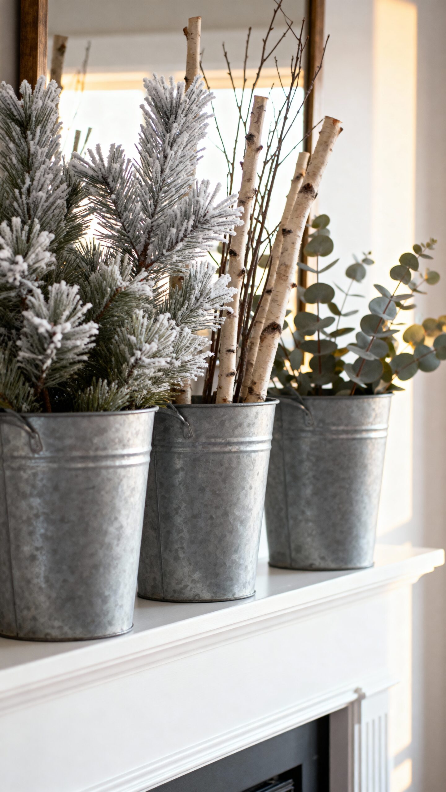 rustic farmhouse seasonal botanical displays