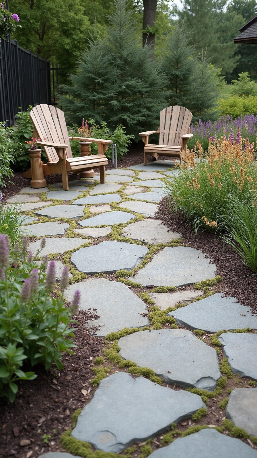 rustic flagstone patio ideas appeal
