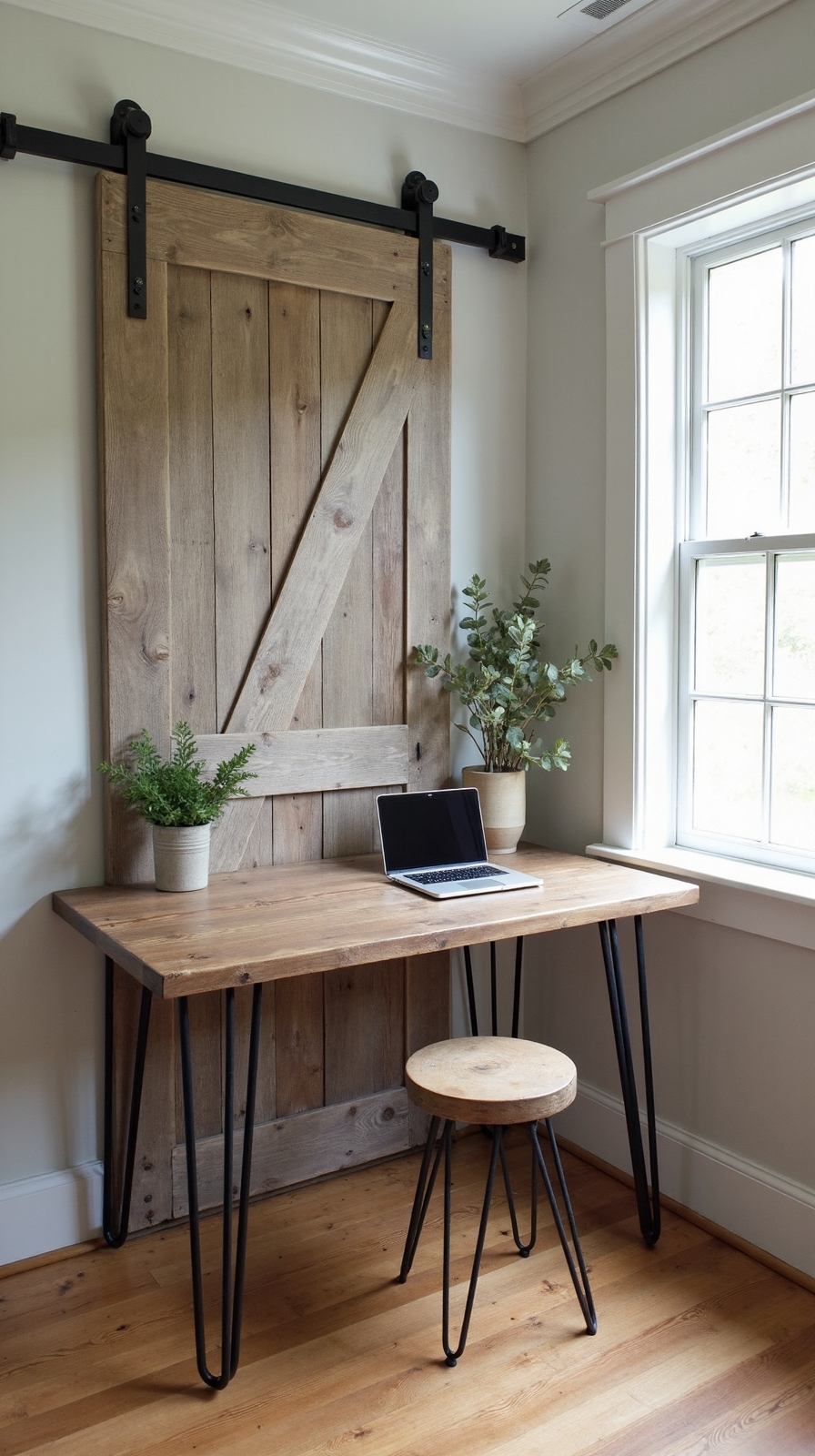 rustic functional customizable standing desk