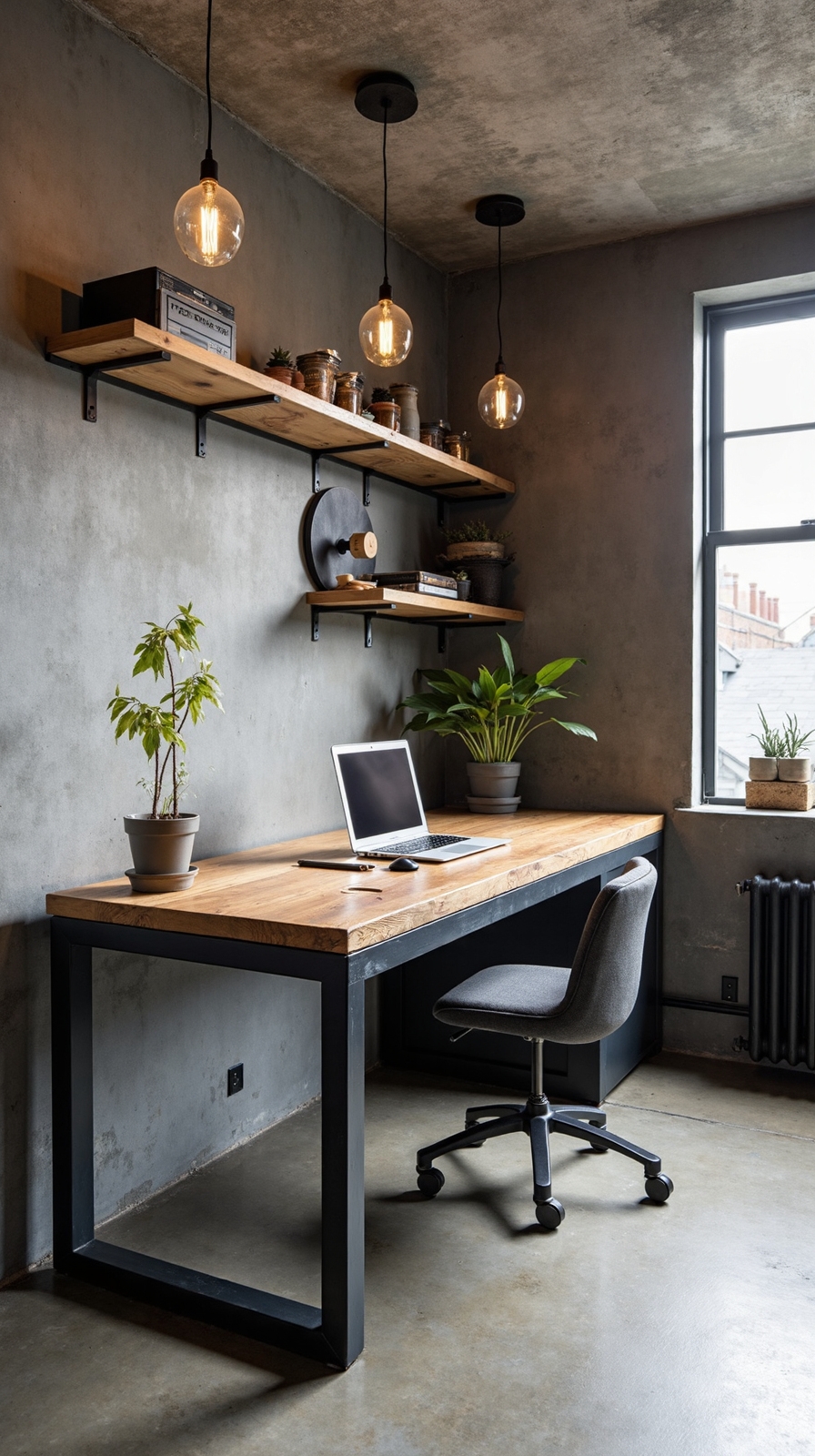 rustic industrial office decor essence