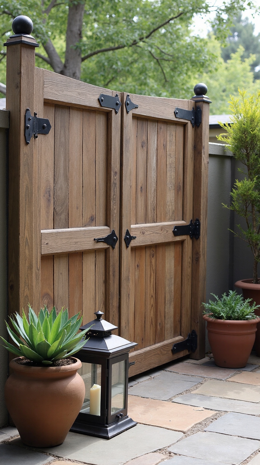 rustic intimate natural zoned patio
