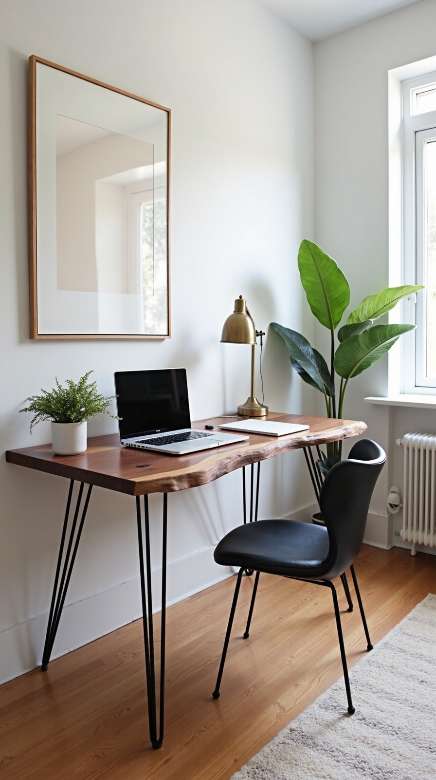 rustic modern balanced wood steel tables