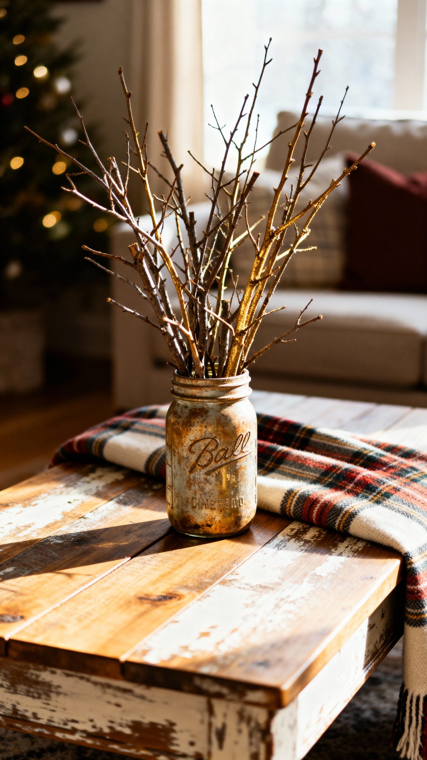 rustic natural cozy winter decor