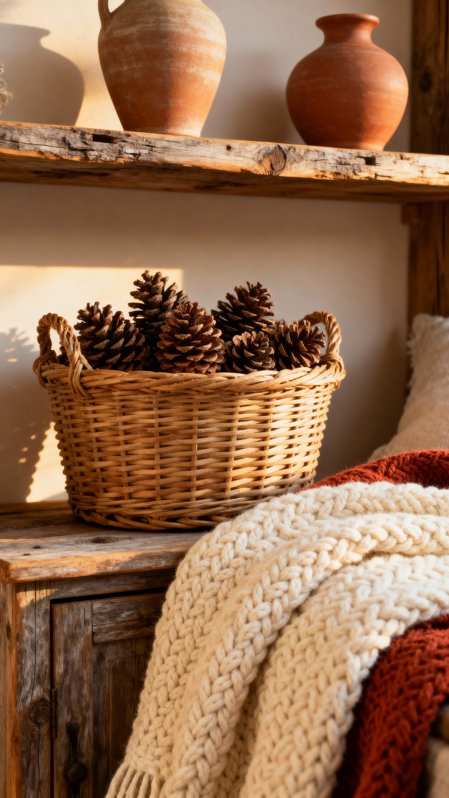 rustic natural layered cozy