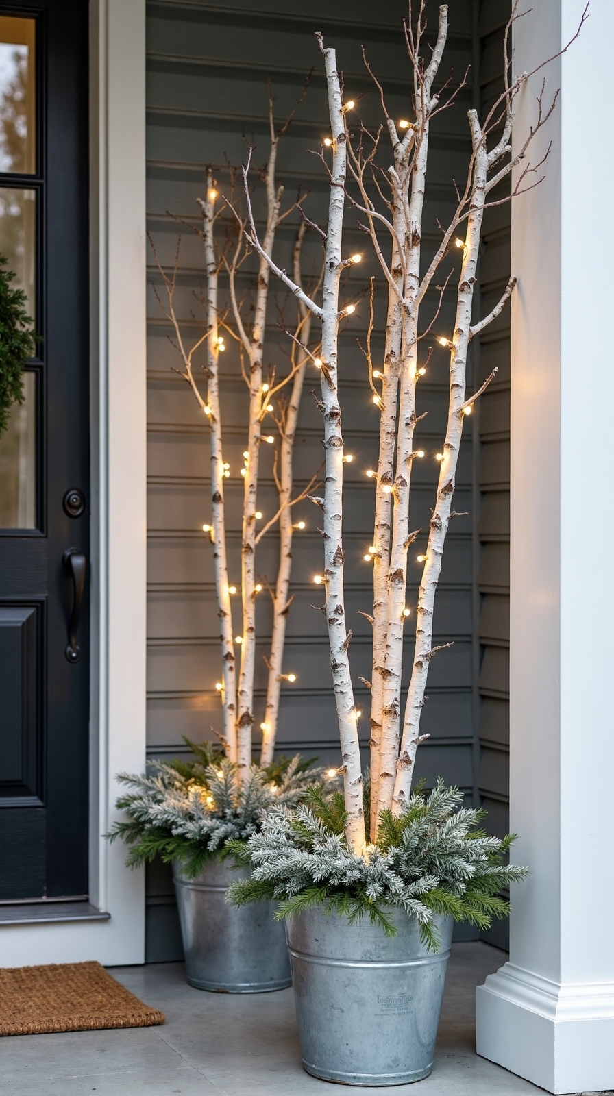 rustic natural winter wonderland displays