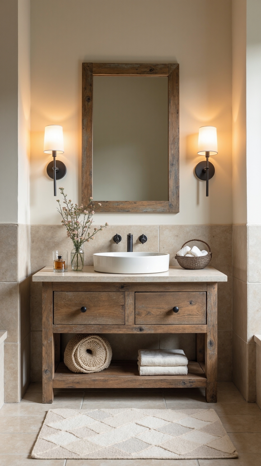 rustic neutral weathered textural