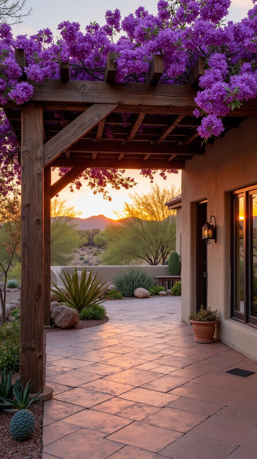 rustic shaded desert adapted architectural beauty