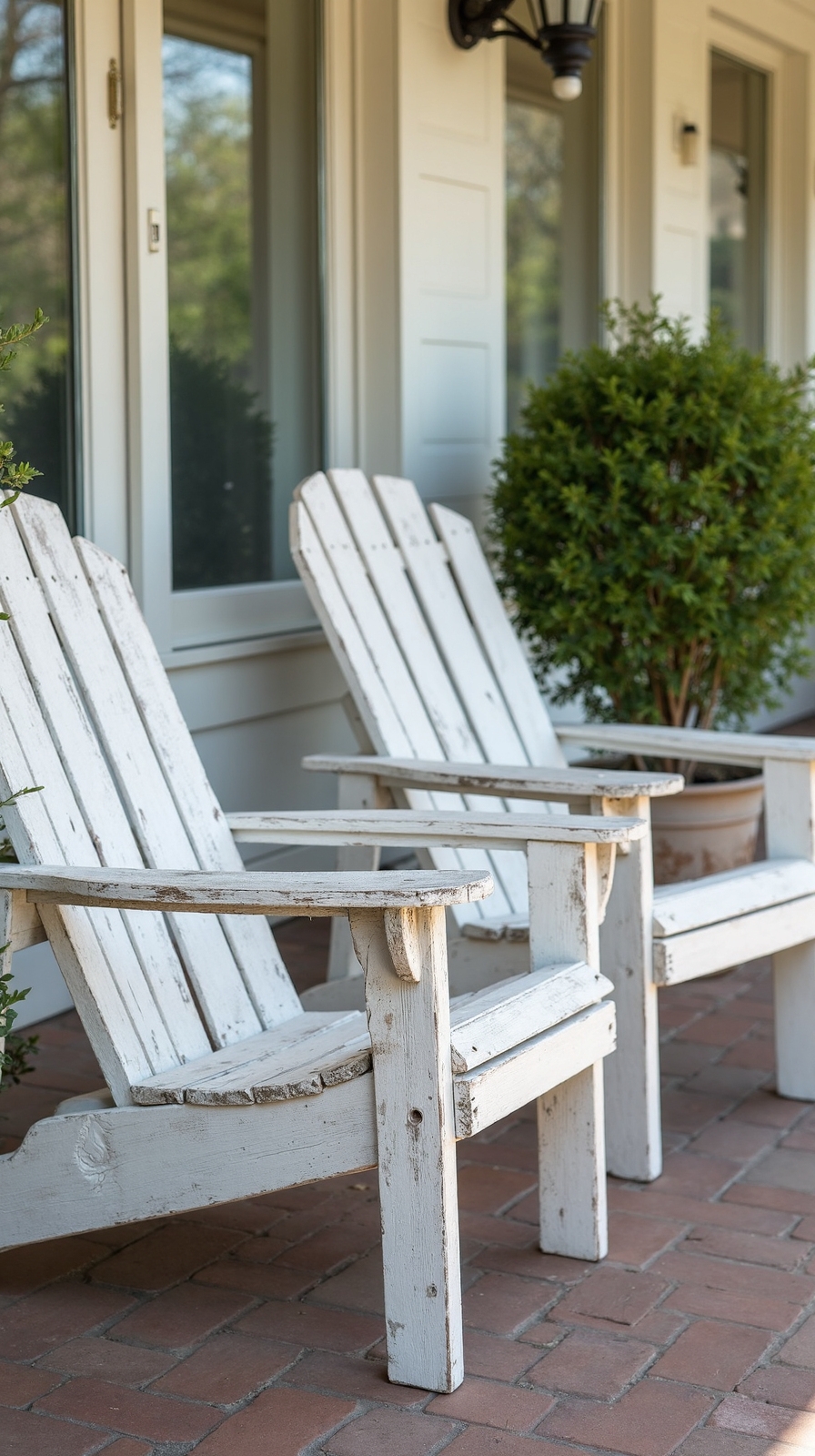 rustic weathered farmhouse inspired patio furniture
