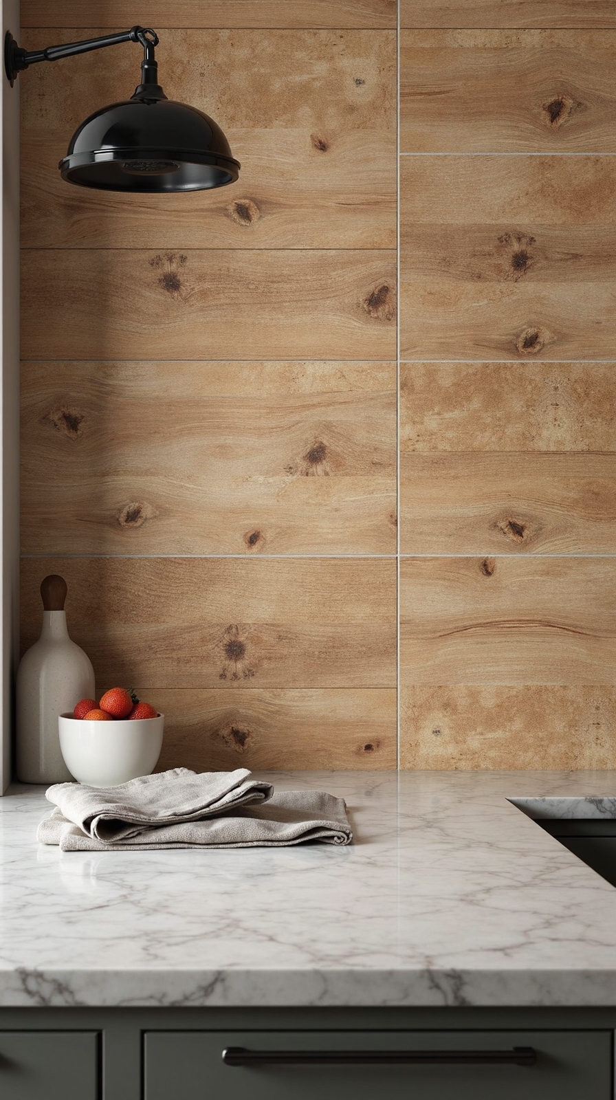 rustic wood look tiles with grain texture