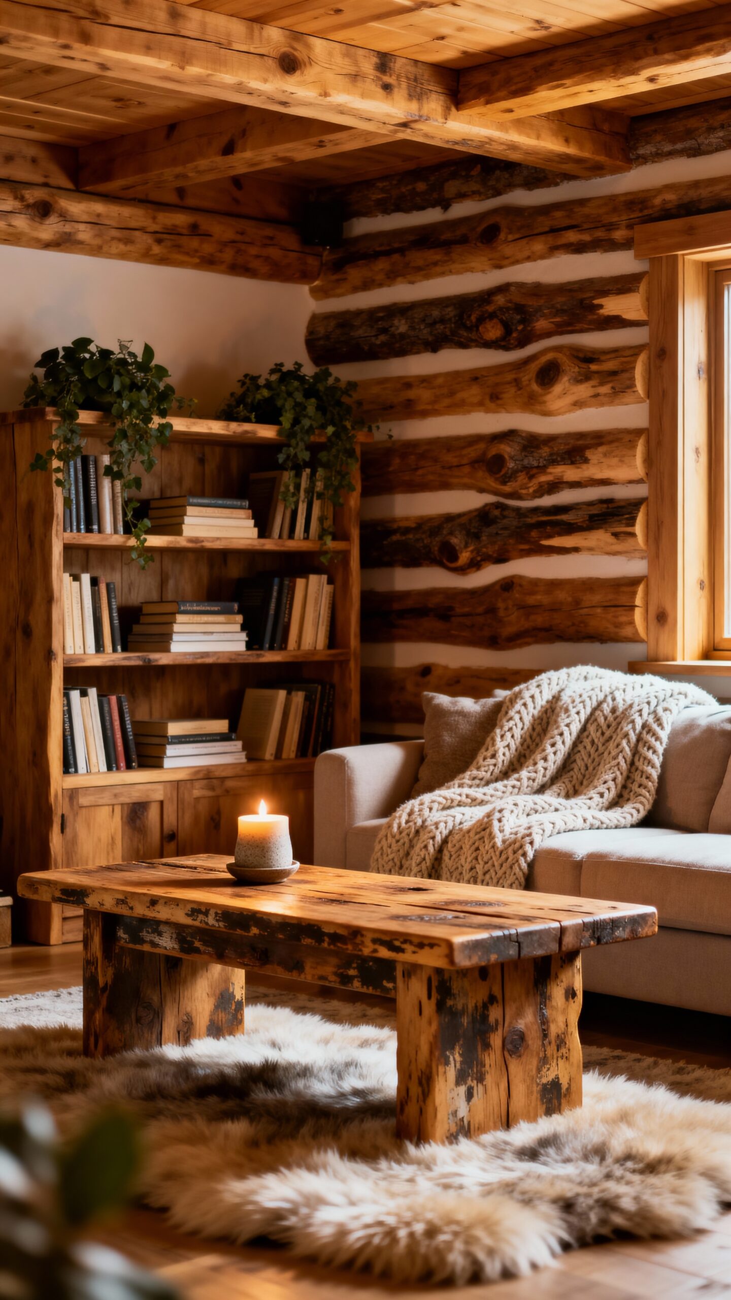 rustic wooden natural winter charm