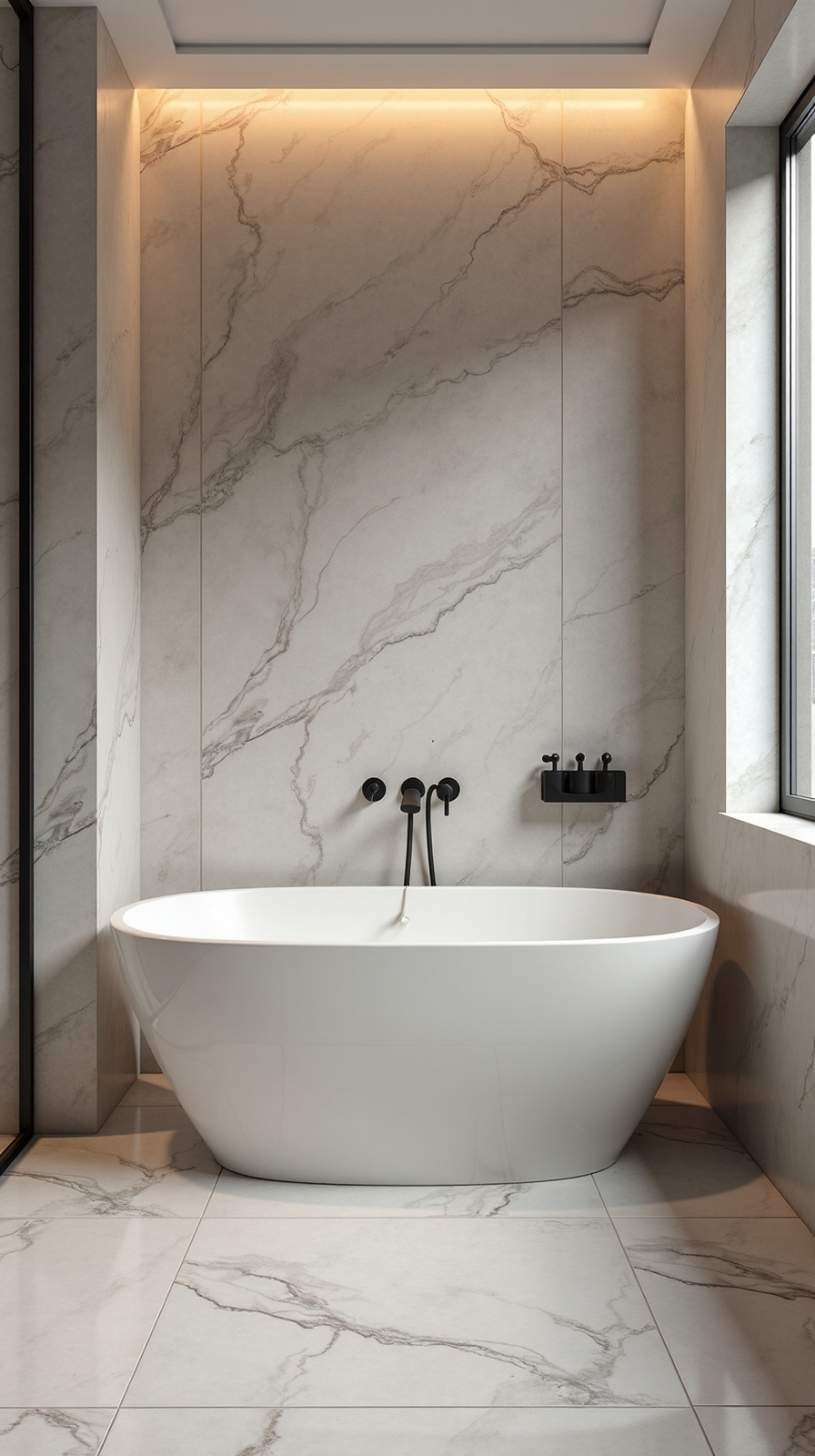 sculptural soaking tub centerpiece design retreat