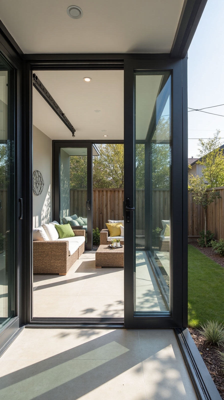 seamless corner sliding door systems