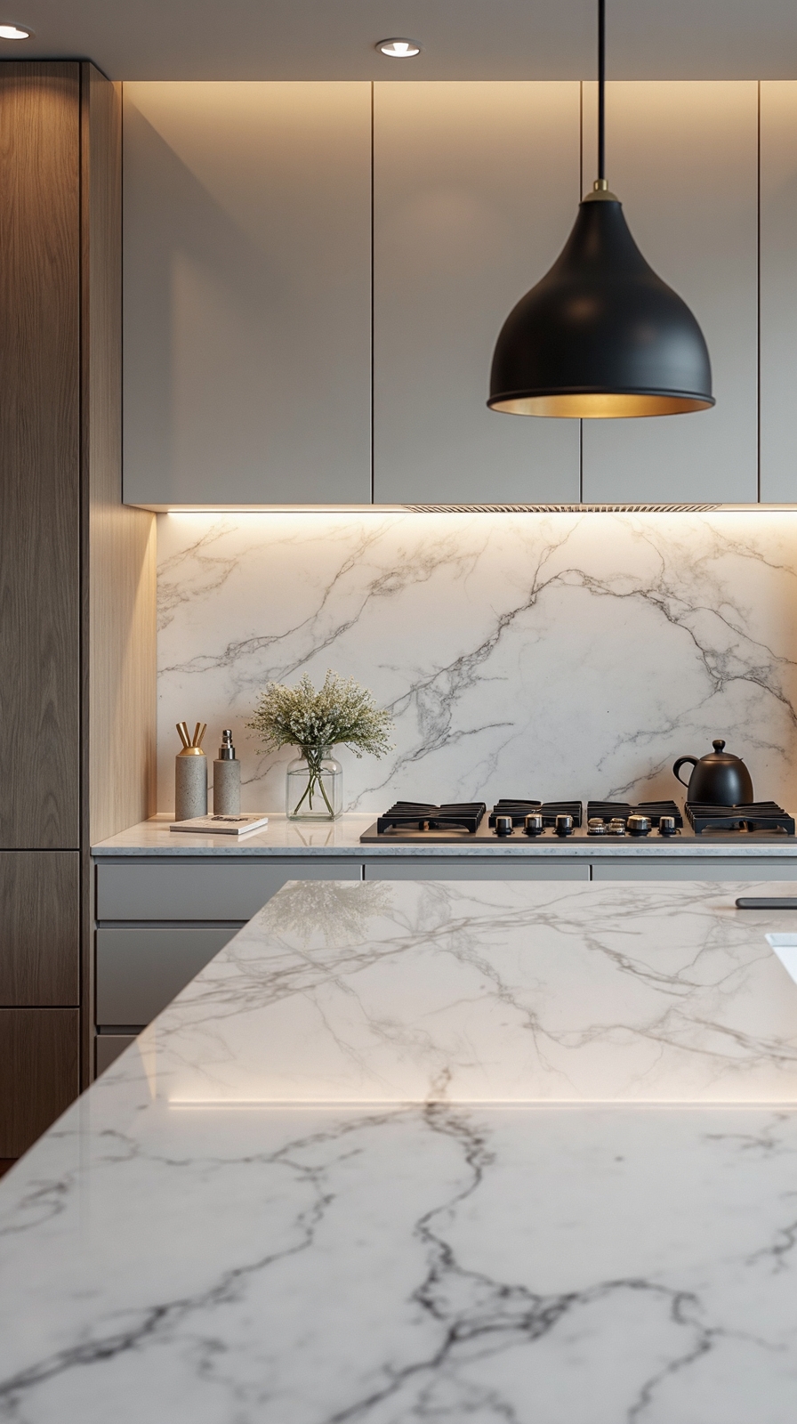 seamless durable customizable kitchen backsplash