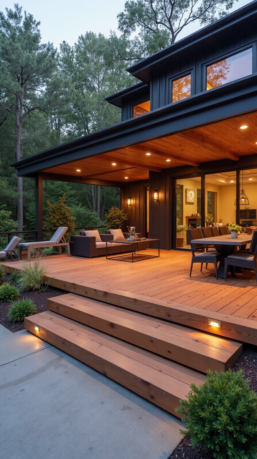 seamless indoor outdoor multi level deck integration