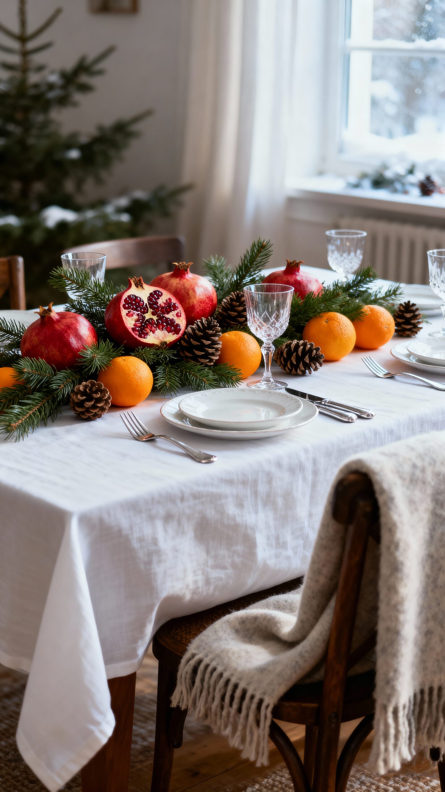seasonal edible textured festive centerpieces