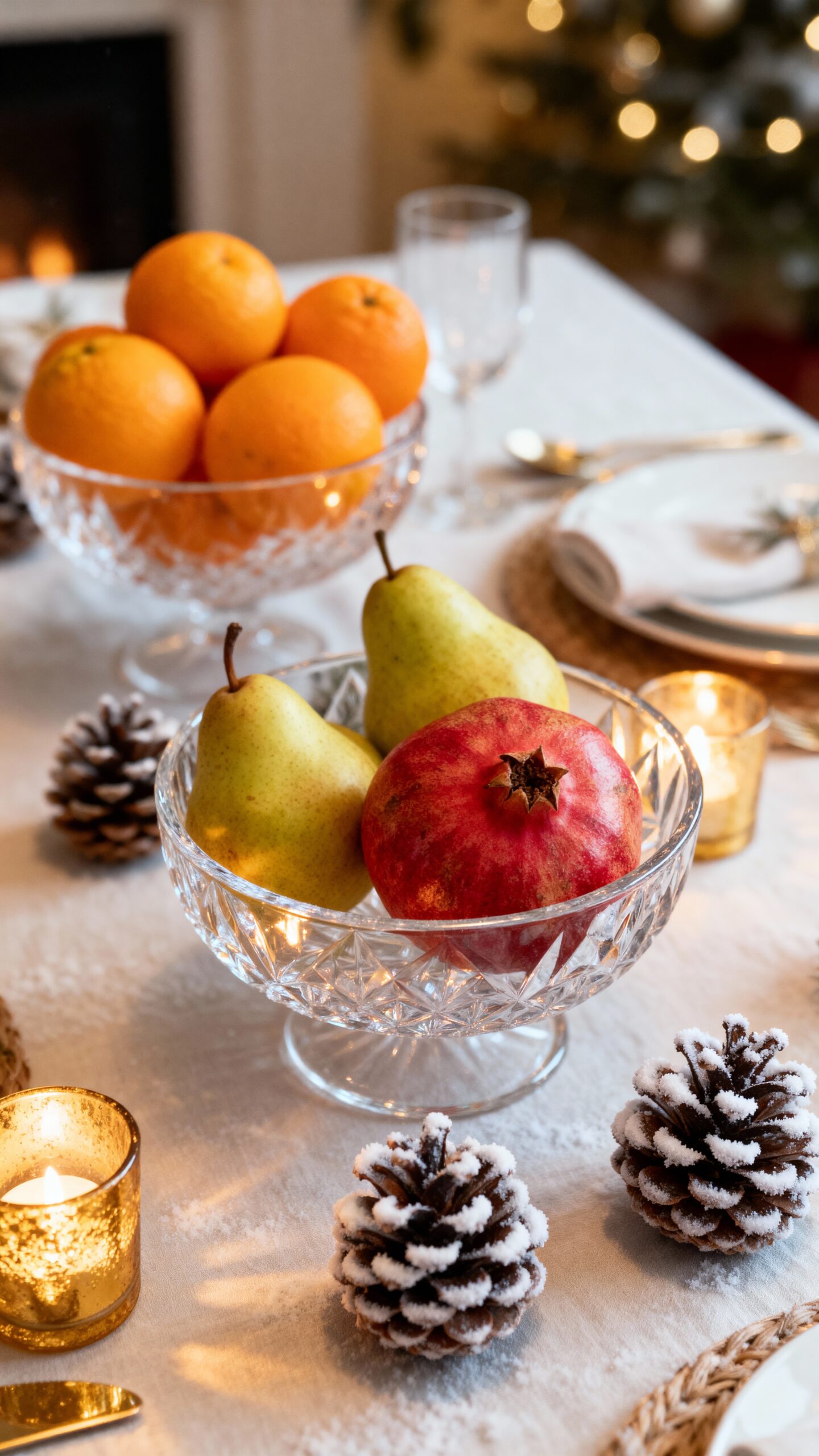 seasonal fruits as natural decor
