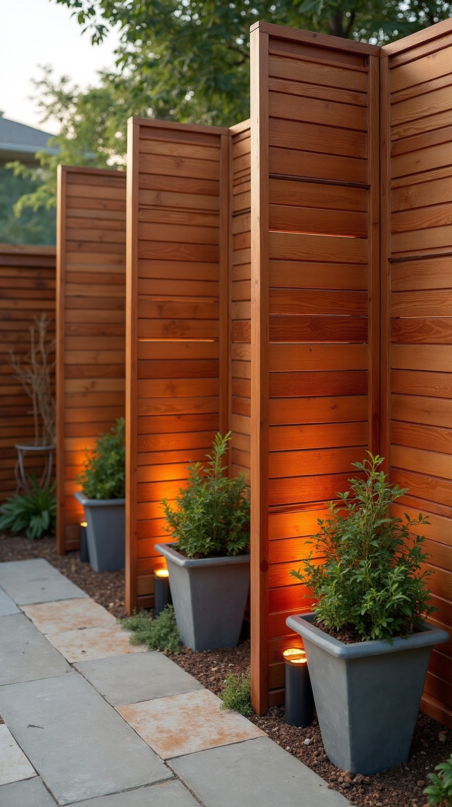 secluded airy patio privacy screens