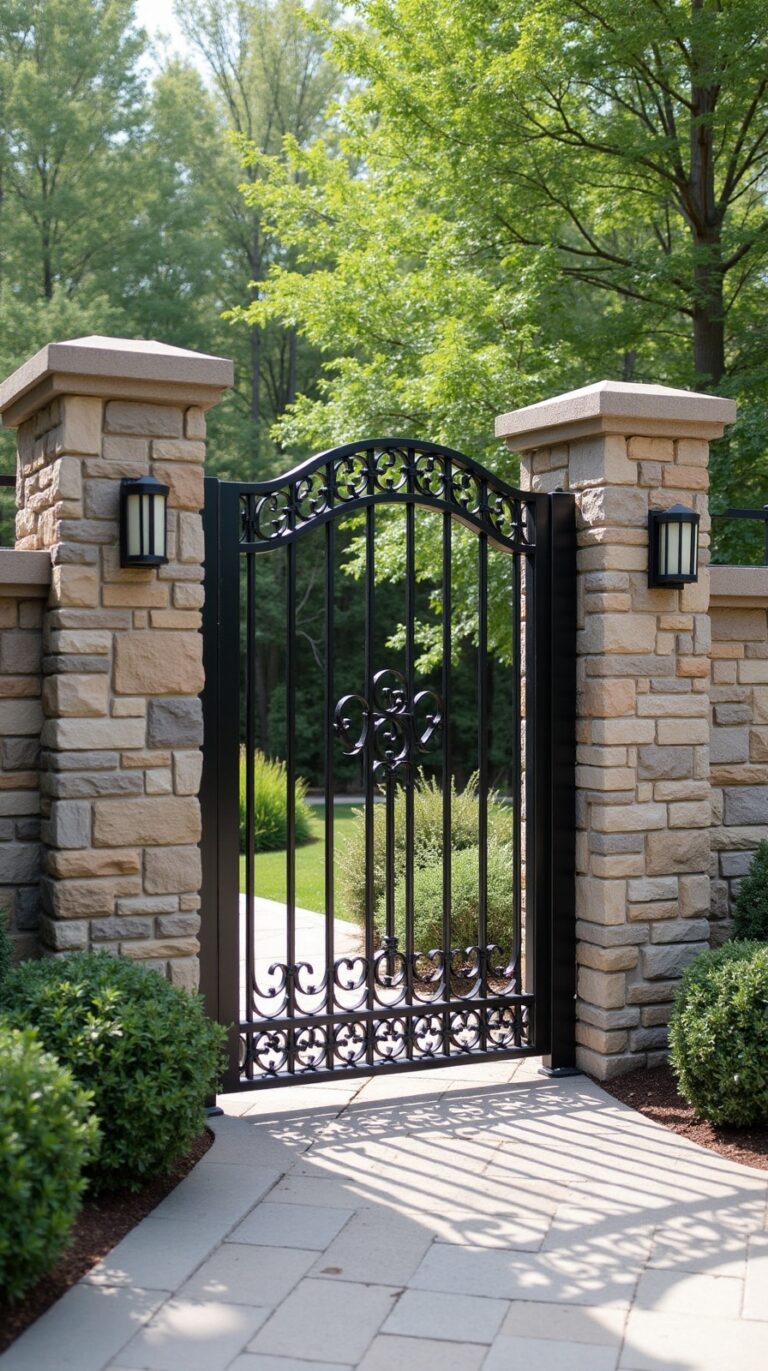 secure patio gate entry ideas