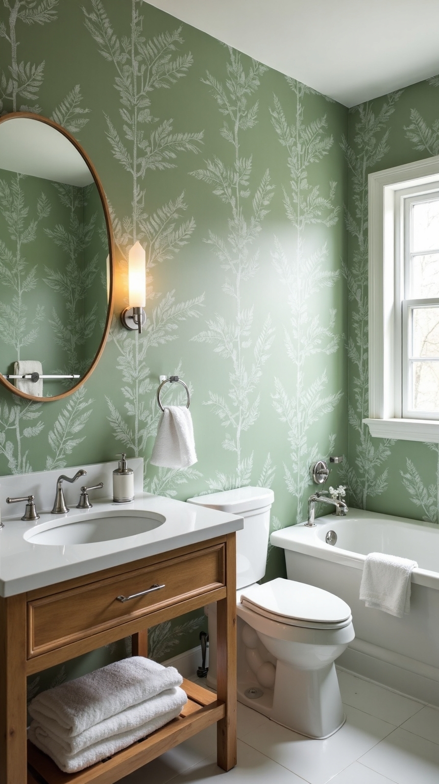 serene botanical wallpaper sanctuary retreat