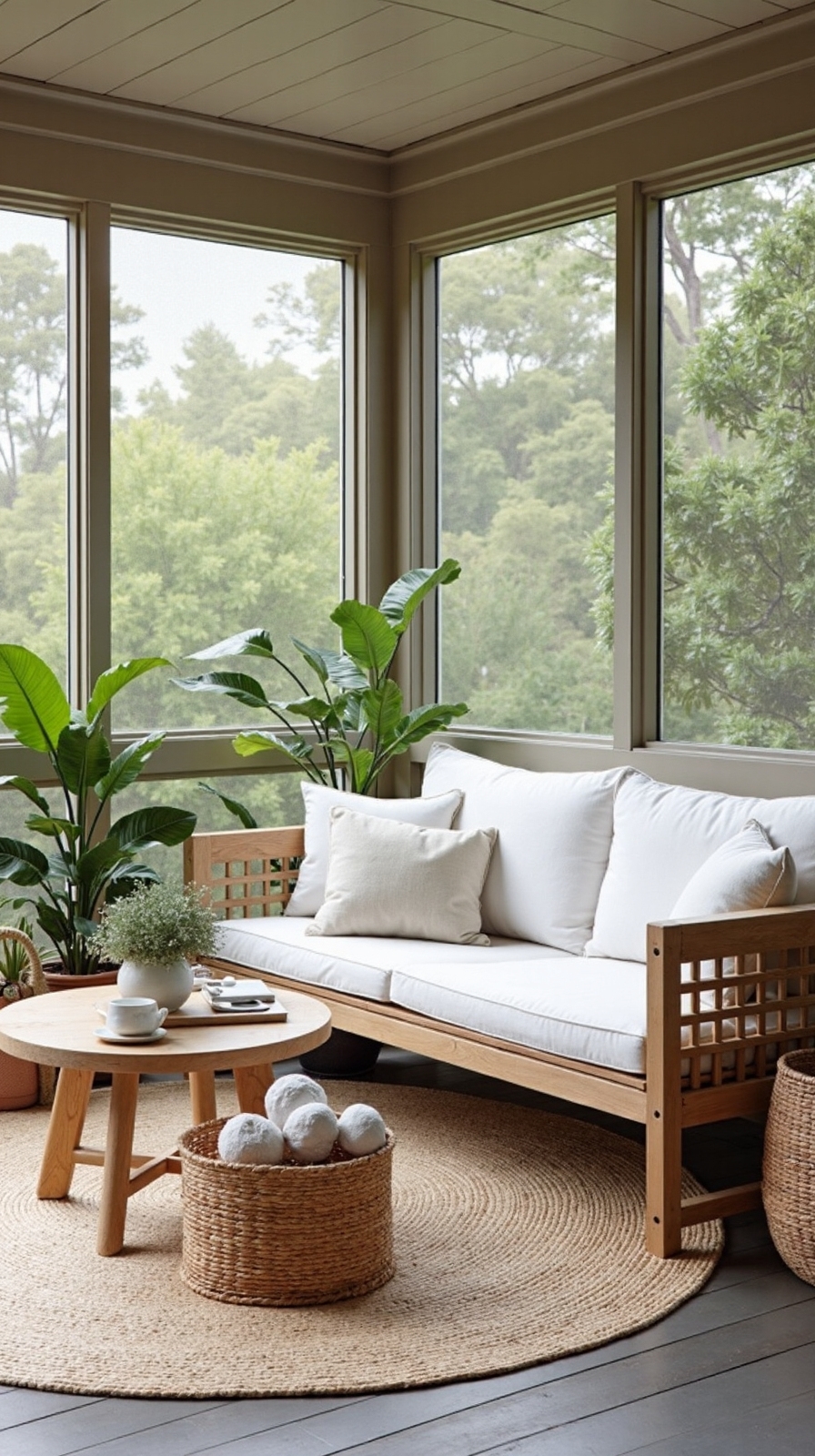 serene light filled scandinavian outdoor retreat