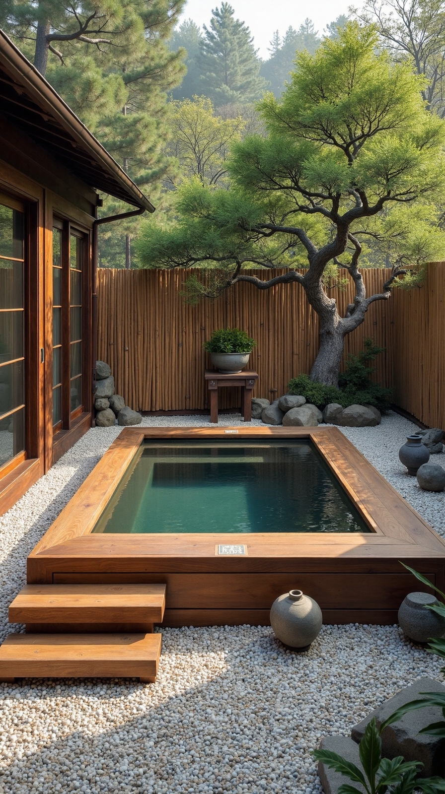 serene natural harmonious tranquil