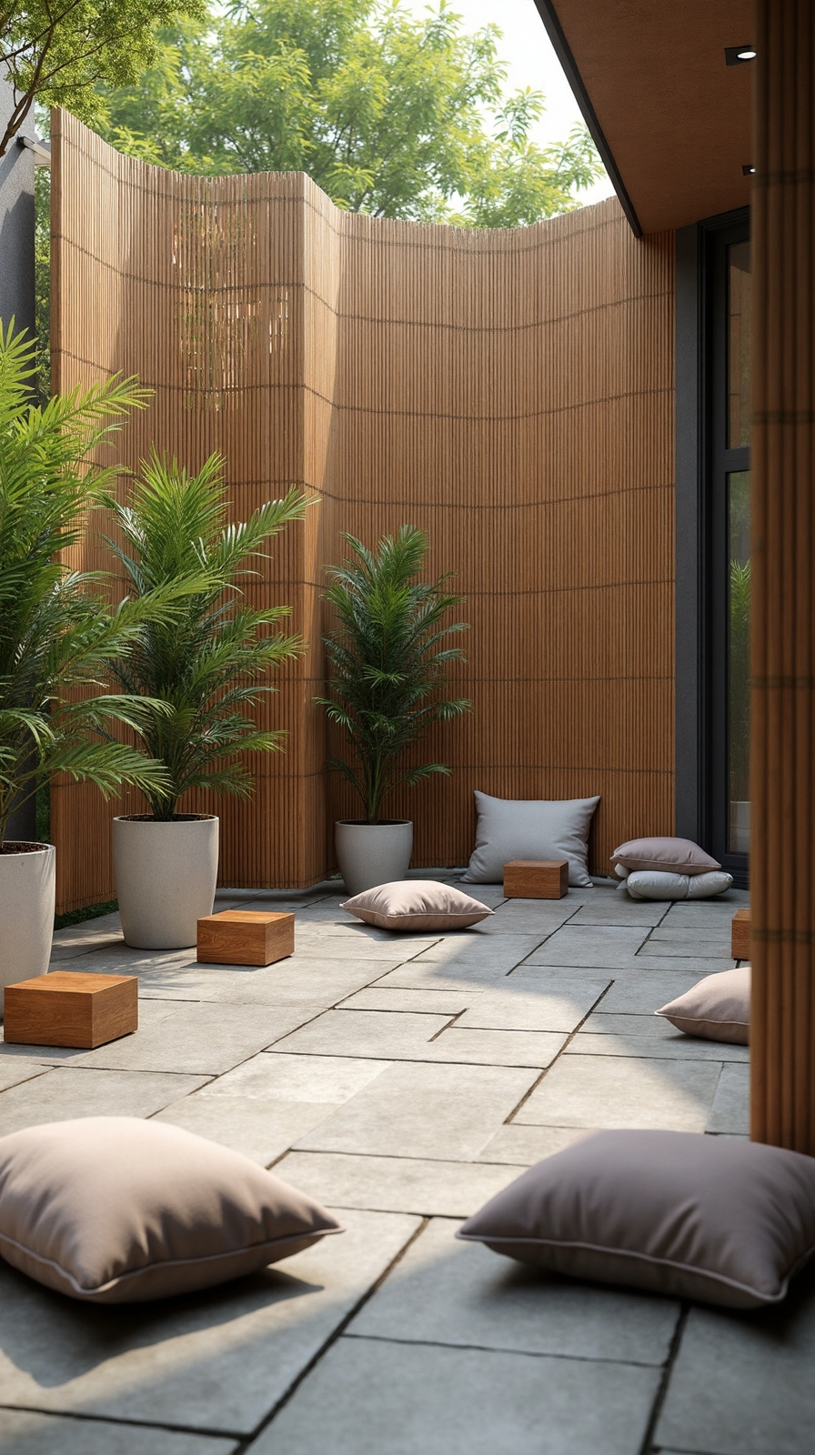 serene natural outdoor yoga sanctuary