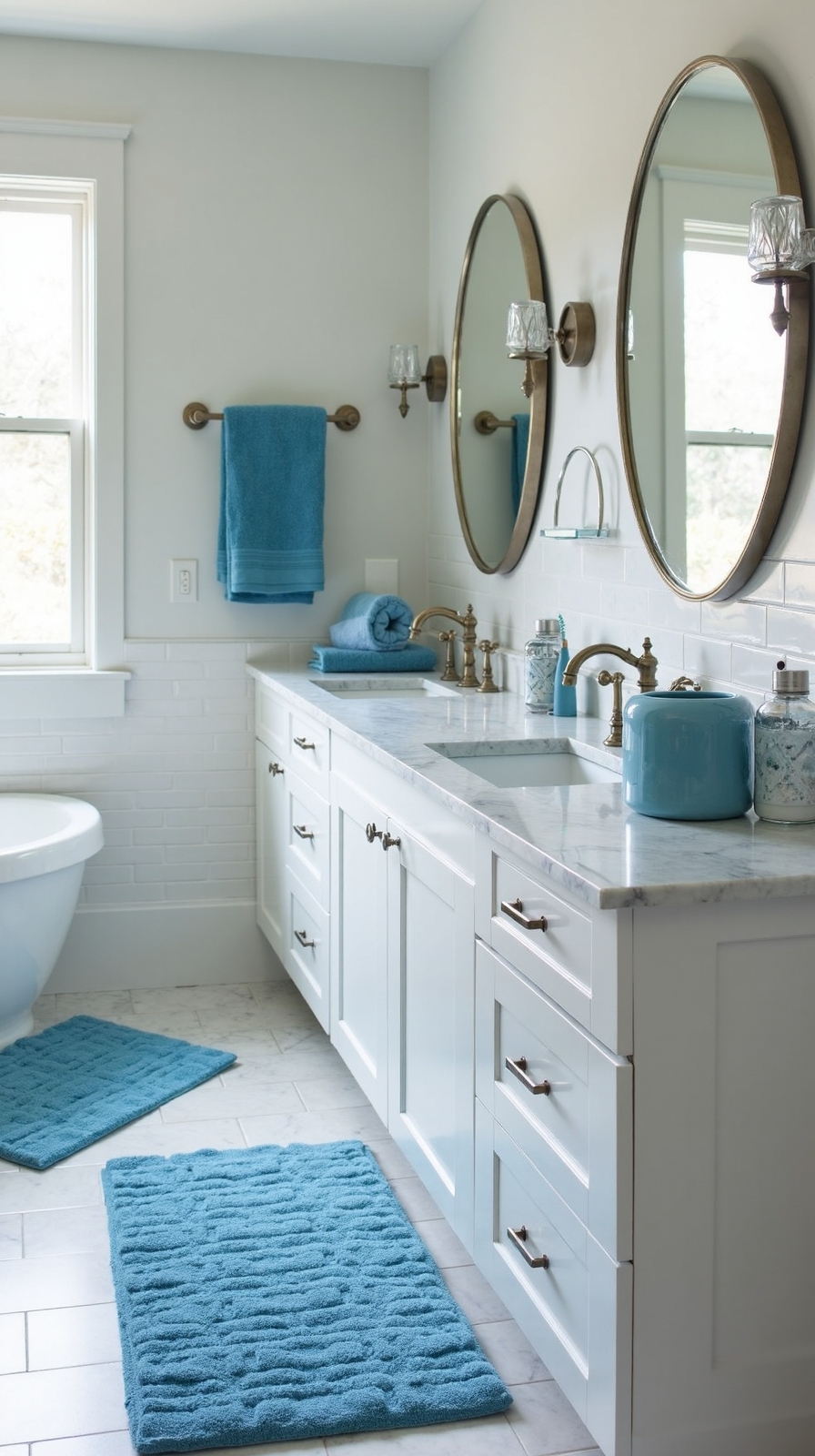 serene periwinkle bathroom accessories textiles