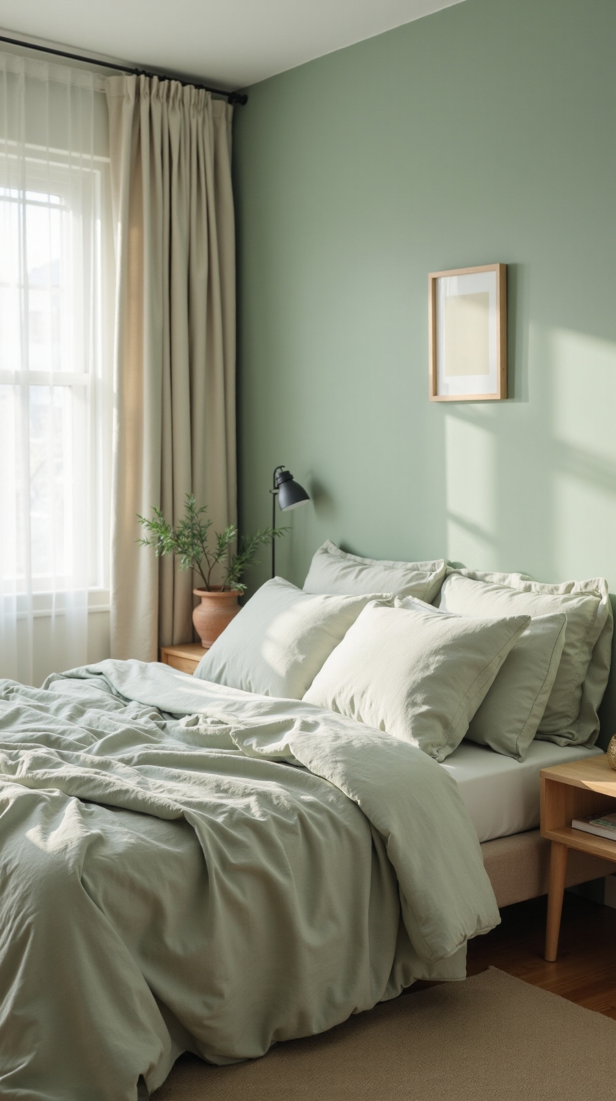 serene relaxing sage green bedrooms